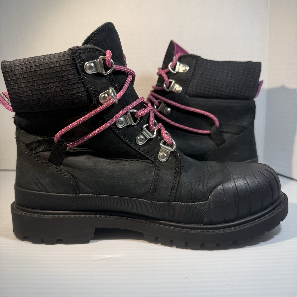 Timberland Outdoors HERITAGE LITE 6IN Boots Waterproof Black Women Sz 6.5 EUC - Picture 3 of 13